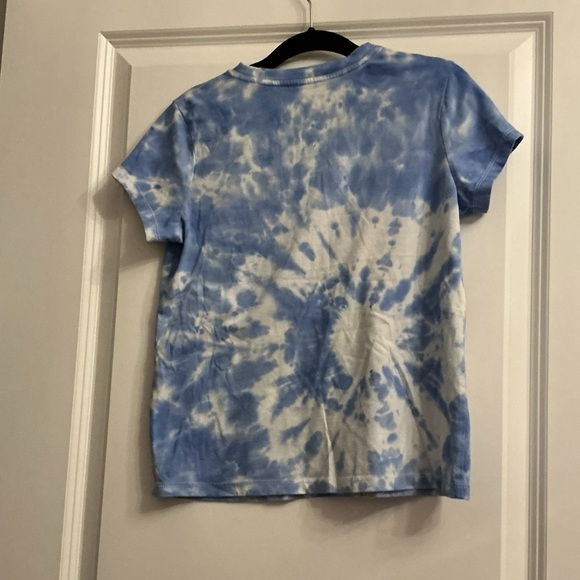 Sky Blue Tie-Dye Kids T-Shirt - Picture 2 of 3
